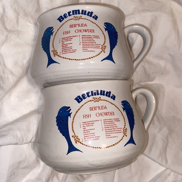 Set of 2 Bermuda fish chowder bowl - Picture 15 of 17